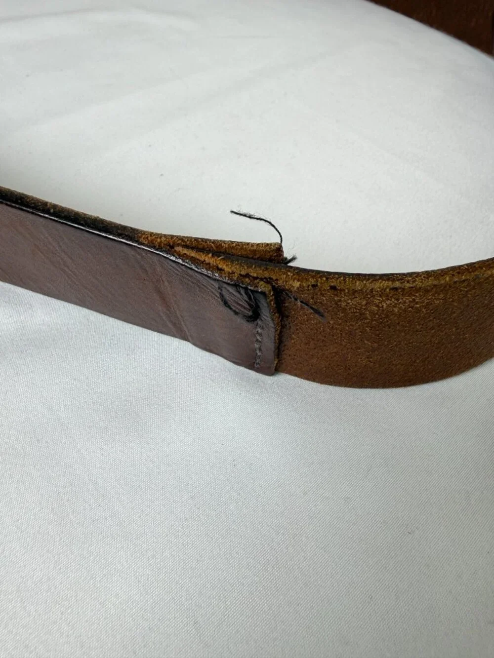 Vintage GAP Brown Leather Double O Ring Belt Medium